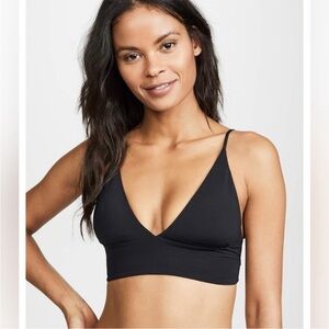 L*Space Bralette Bikini Swimsuit Olivia Top - black - size L